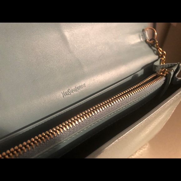 YSL Teal patent leather small bag - Picture 5 of 12
